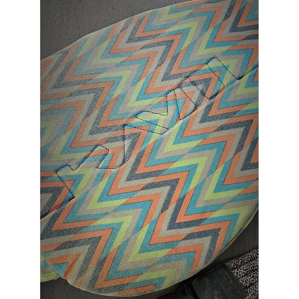 Kavu Rope Sling Bag Orange Geometric Chevron Aztec Canvas Shoulder Backpack - Picture 5 of 11